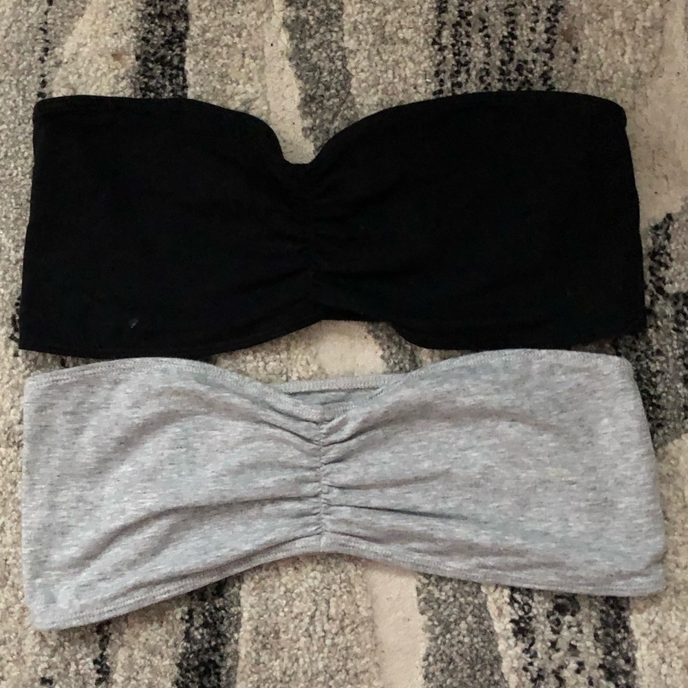 ✨2 SO Bandeaus Black and Grey✨